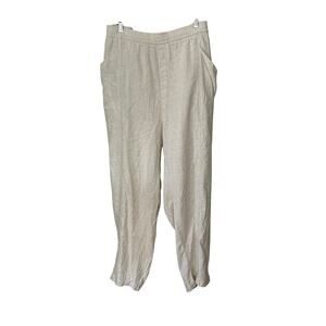 Old Navy Women’s‎ High-Waisted Linen Blend Straight Leg Pants Natural Plus 4X